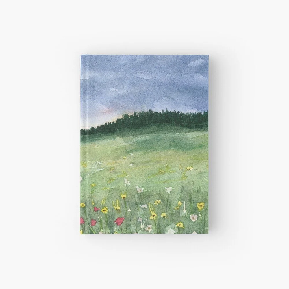 Flower Field Hardcover Journal