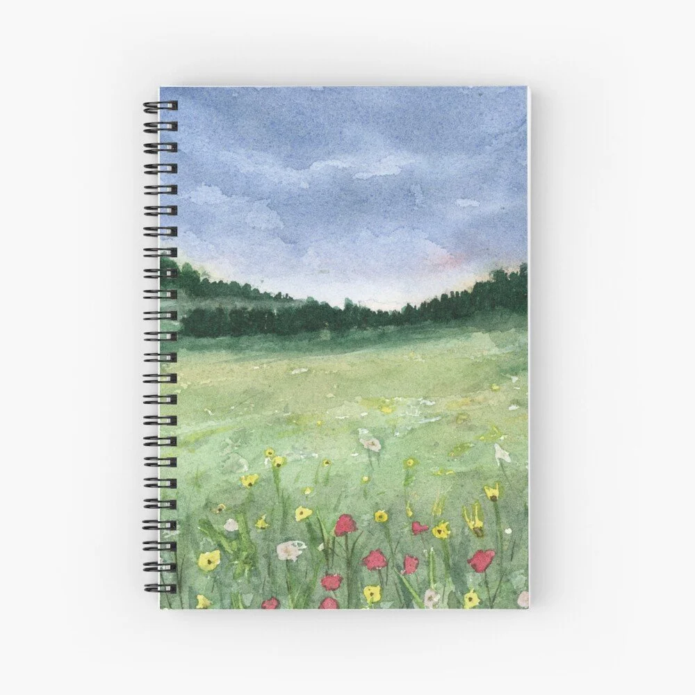 Flower Field Spiral Notebook