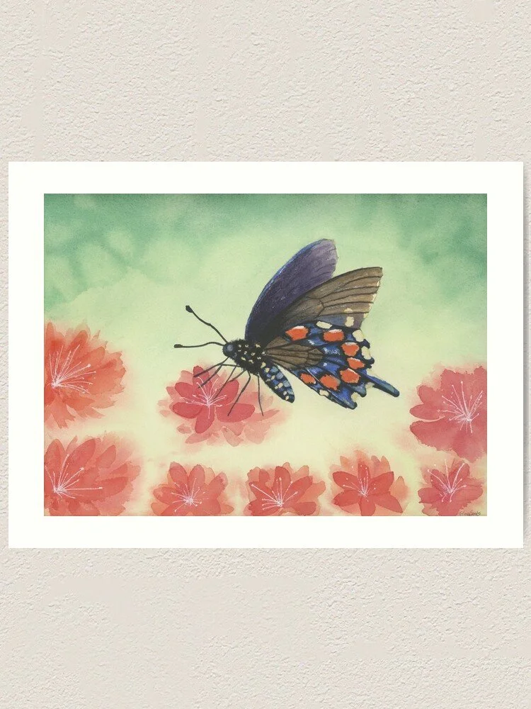 Butterfly Watercolor Art Print