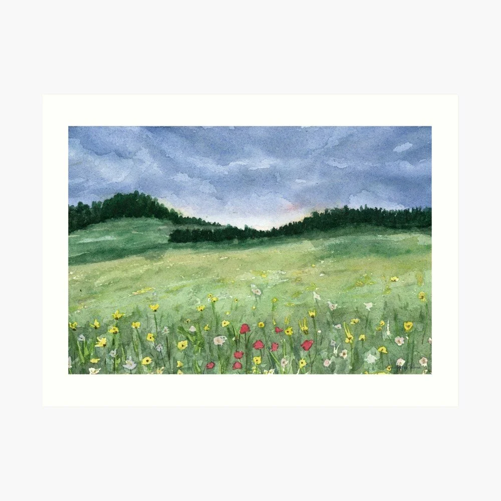 Flower Field Art Print