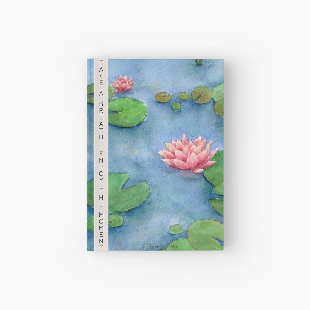 Lotus Flower Hardcover Journal