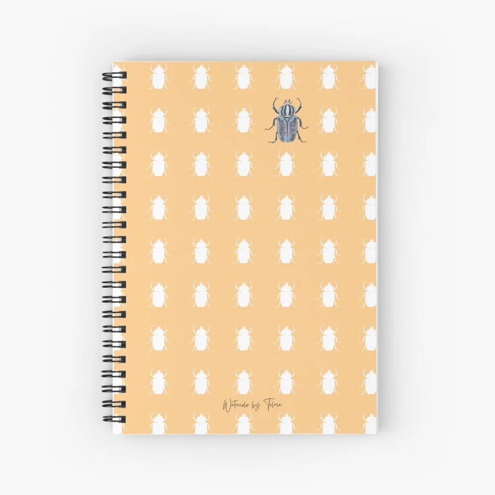 Blue Beetle Spiral Notebook