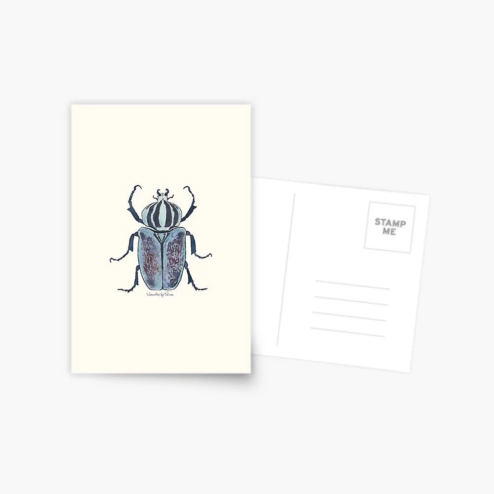 Blue Beetle Postcard