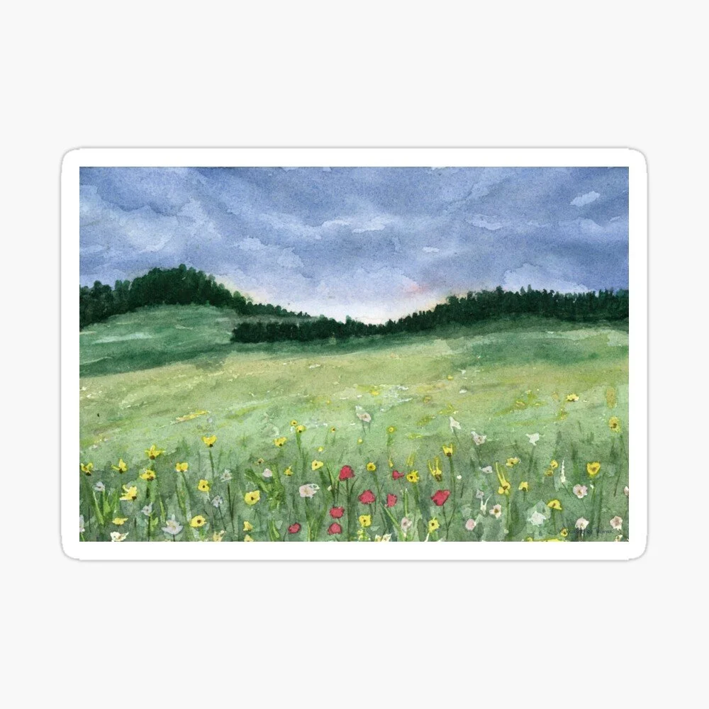Flower Field Sticker