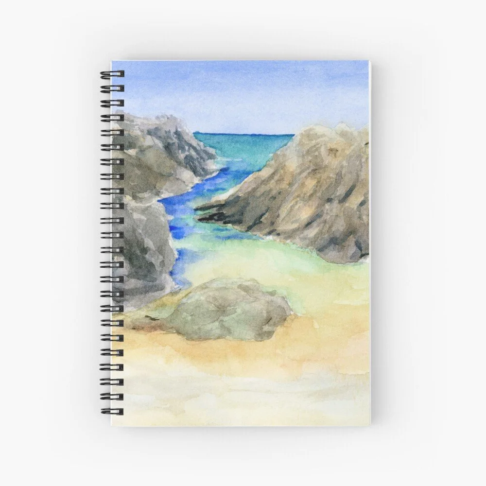 Beach & Coastal Rocks Spiral Notebook