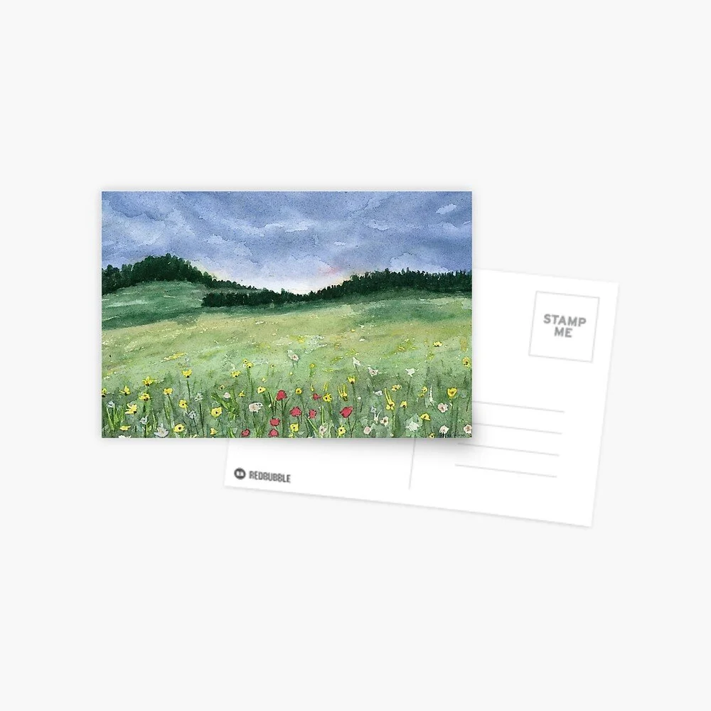 Flower Field Postcard