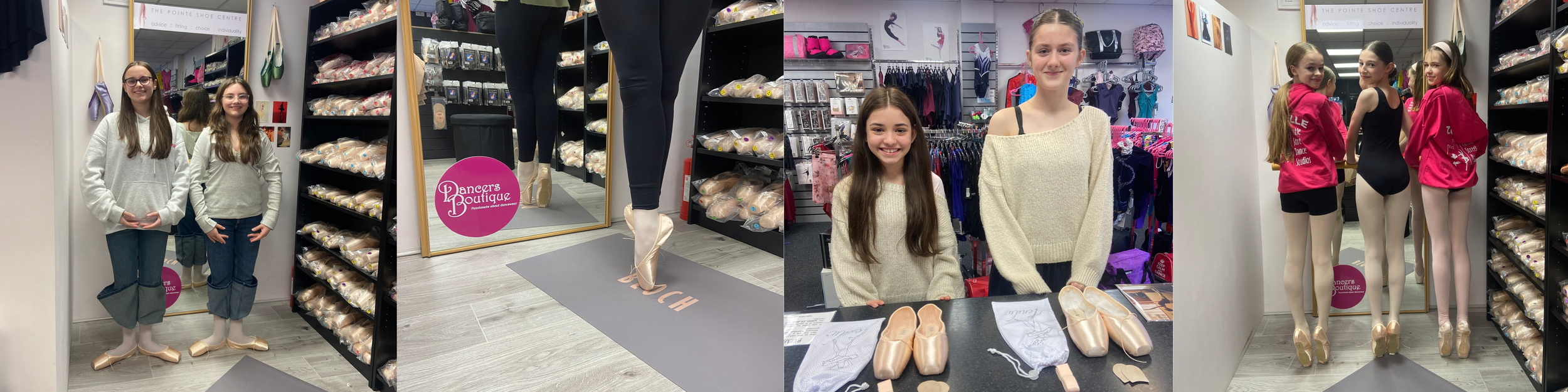 Pointe shoe appointments — Dancers Boutique