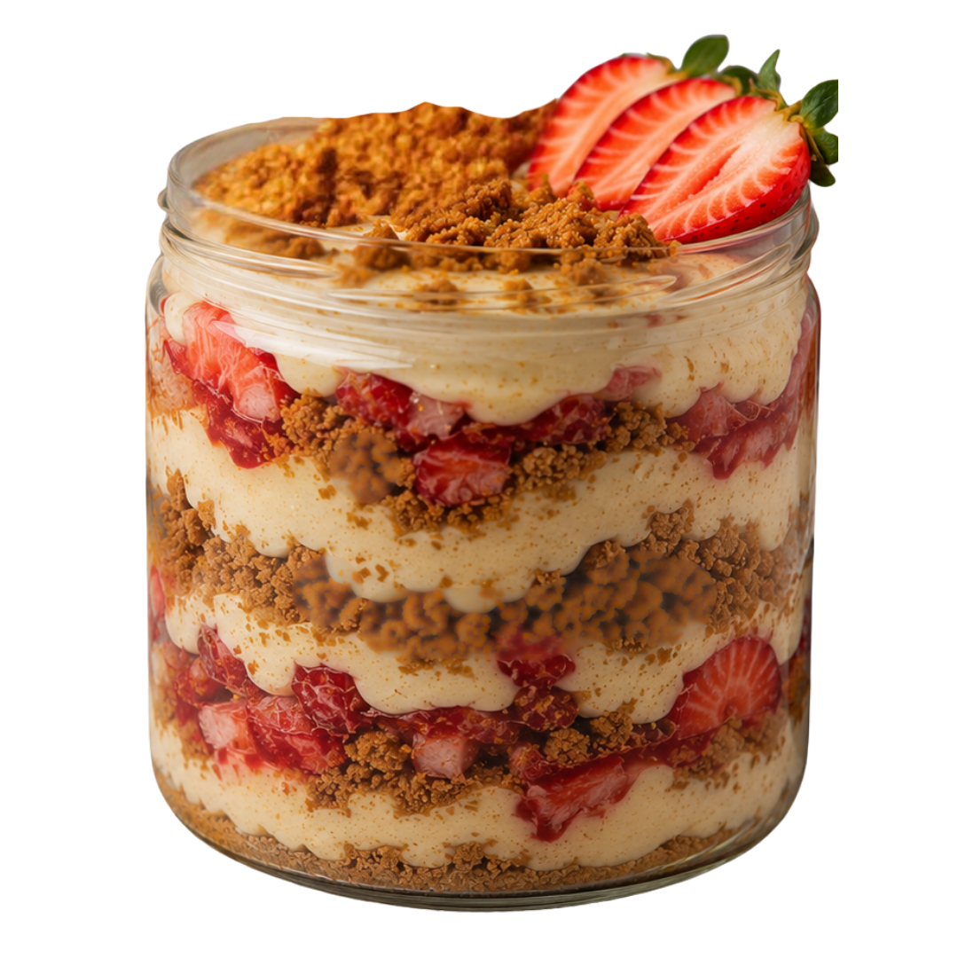 NEW! STRAWBERRY COOKIE BUTTER CHEESECAKE TRIFLE