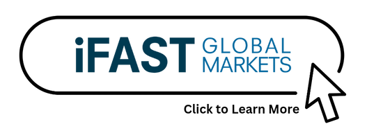iFAST Global Markets logo in black and blue text.