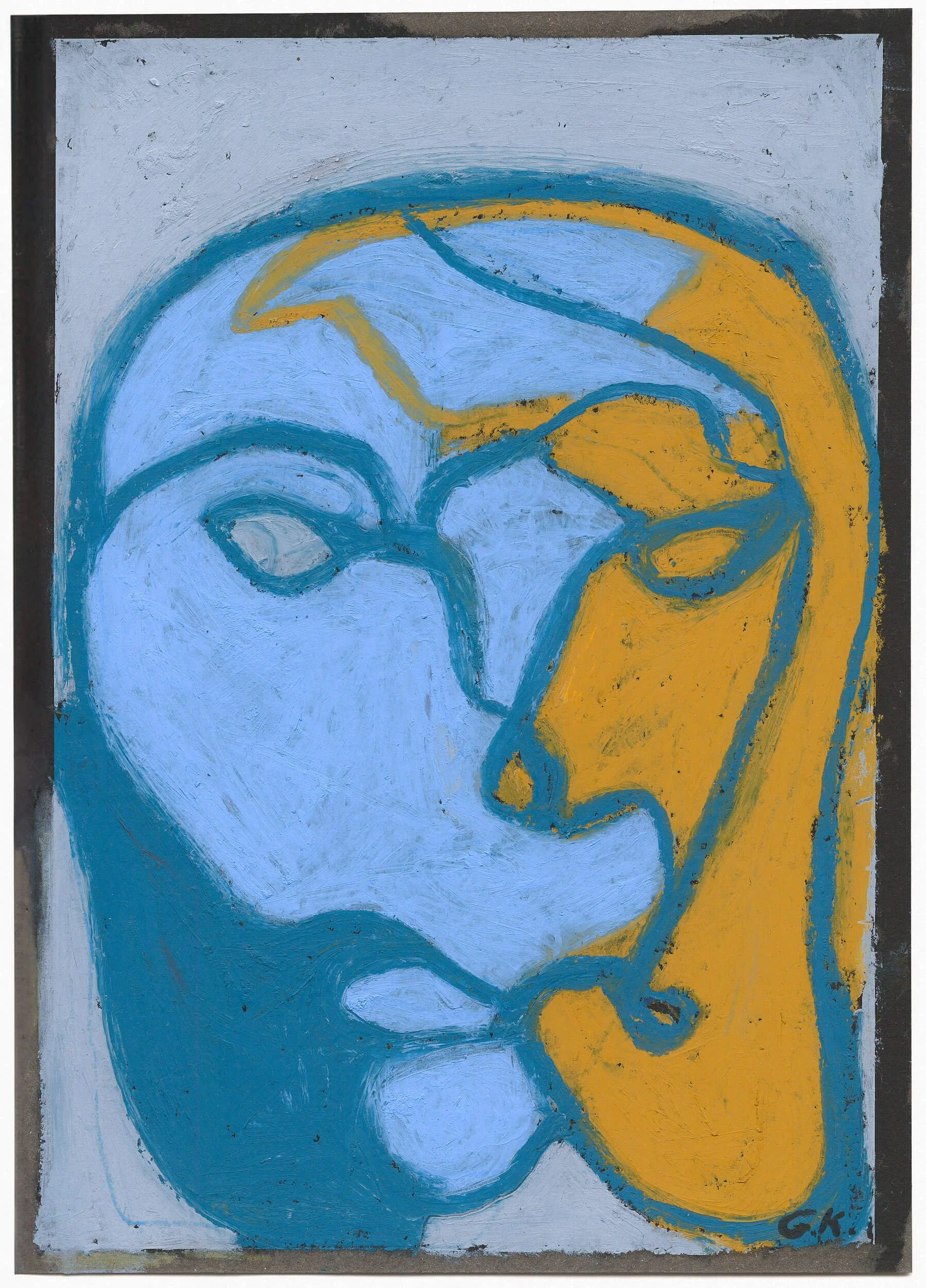 Abstract Figurative Portrait on Fine Art Paper  | Two Becoming One