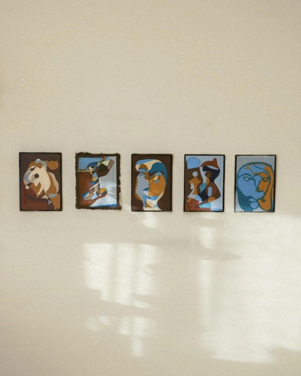 &ldquo;Between Faces&rdquo; - my abstract figurative portrait series.

Made, finished, and &mdash; surprisingly &mdash; about to be published on my website.
This is the part where the work stops living in the studio corner and starts existing in the 