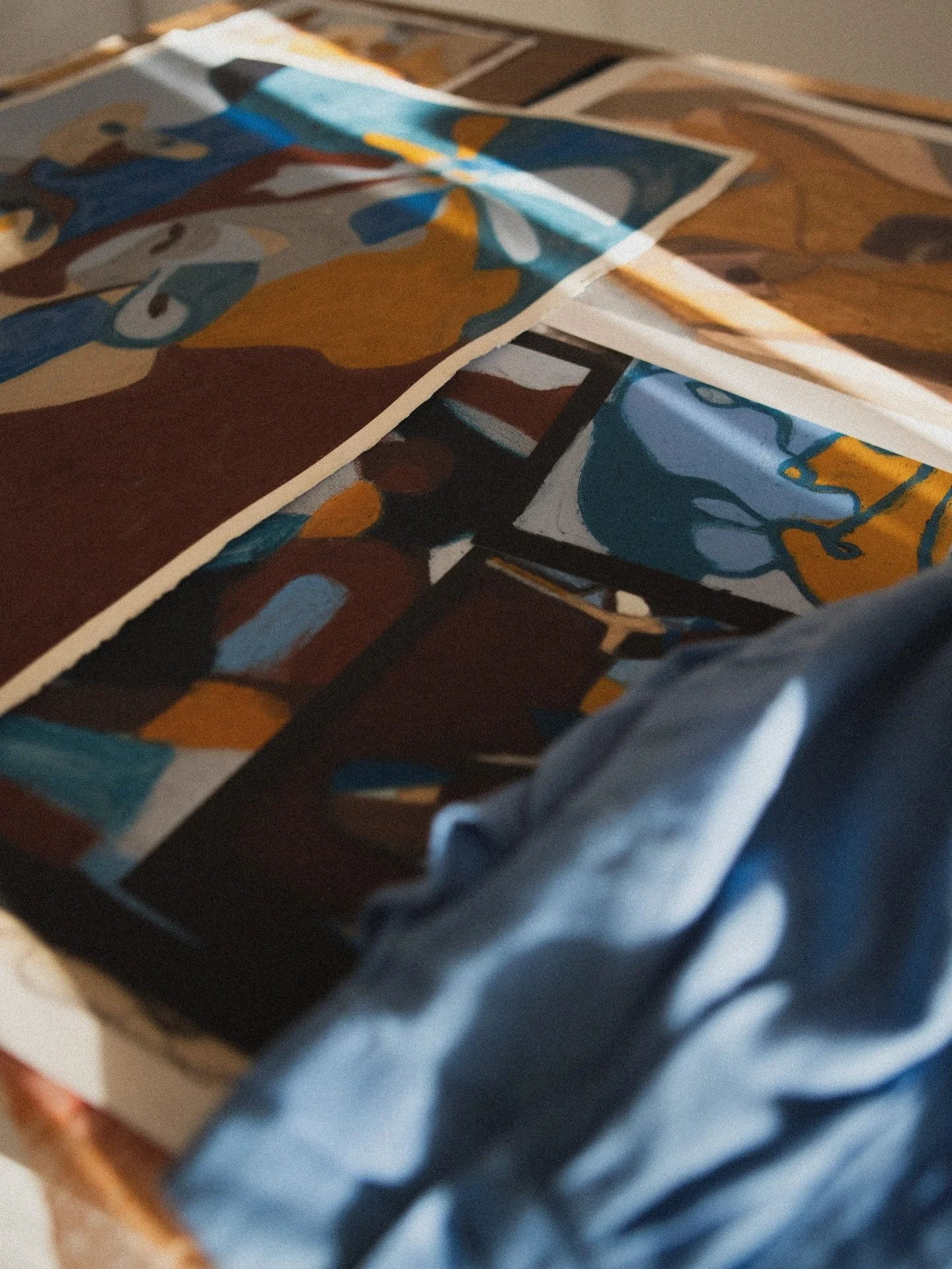 Still untitled and drying.

Hands down my favorite piece from the whole series.

It&rsquo;s too big to be scanned, so it&rsquo;s not on my website.
If interested, DM me!