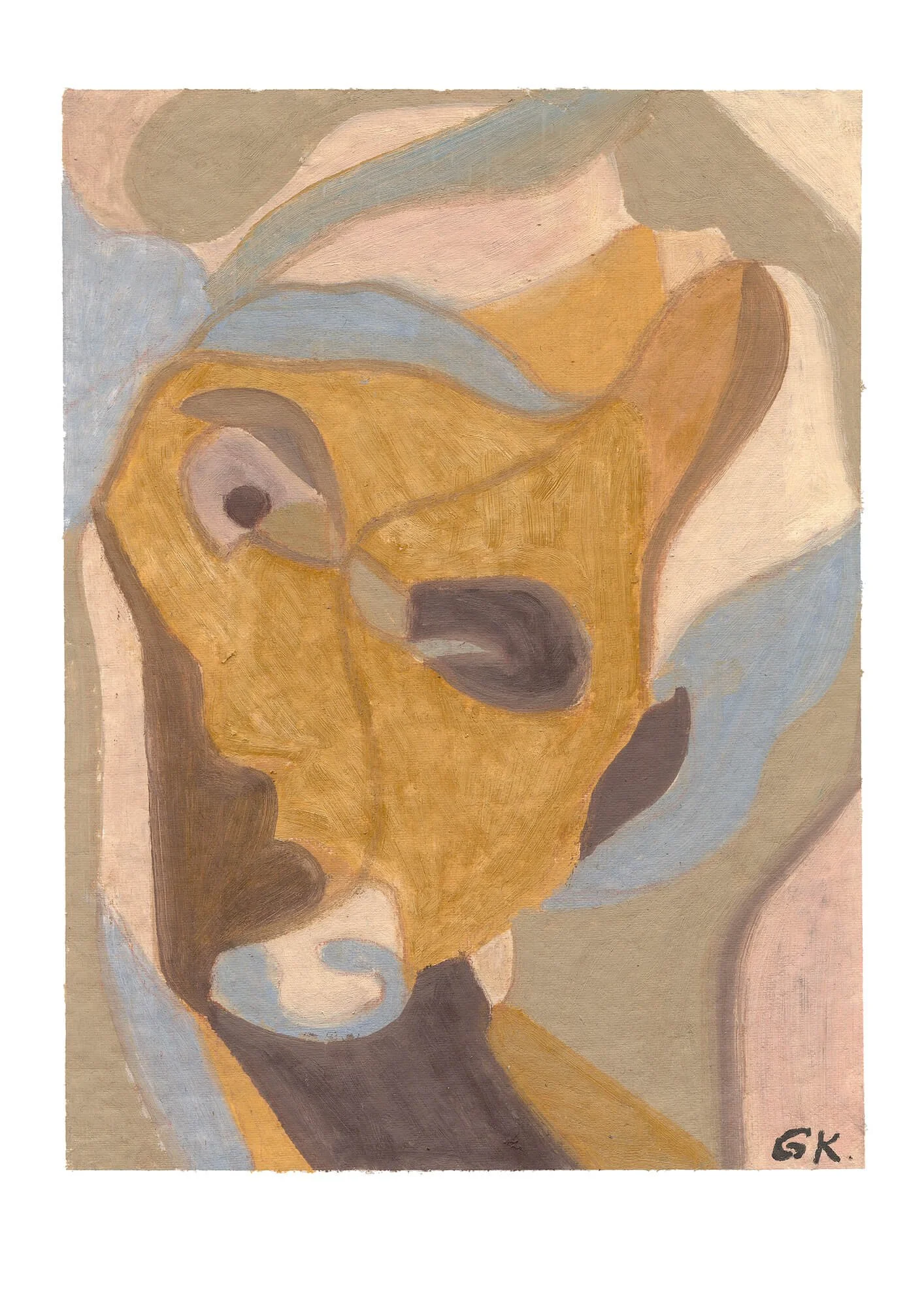 Abstract Figurative Art Print | The Goat Within