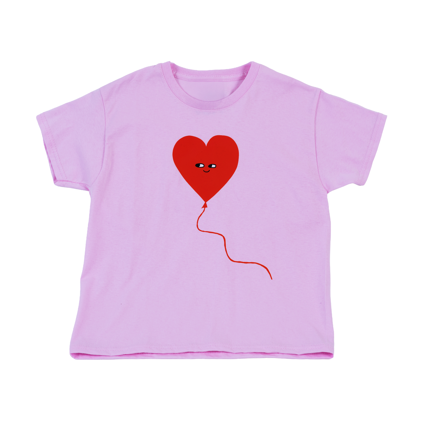 The Little Grace Heart Balloon Pink Tee