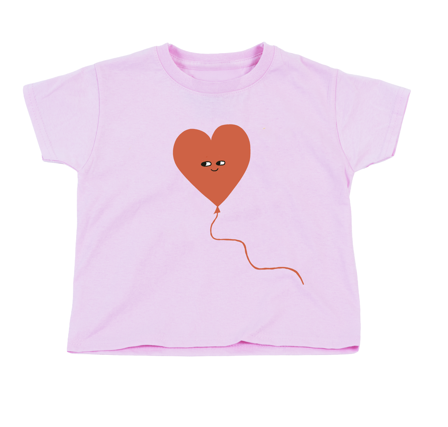 The Little Grace Heart Balloon Pink Tee