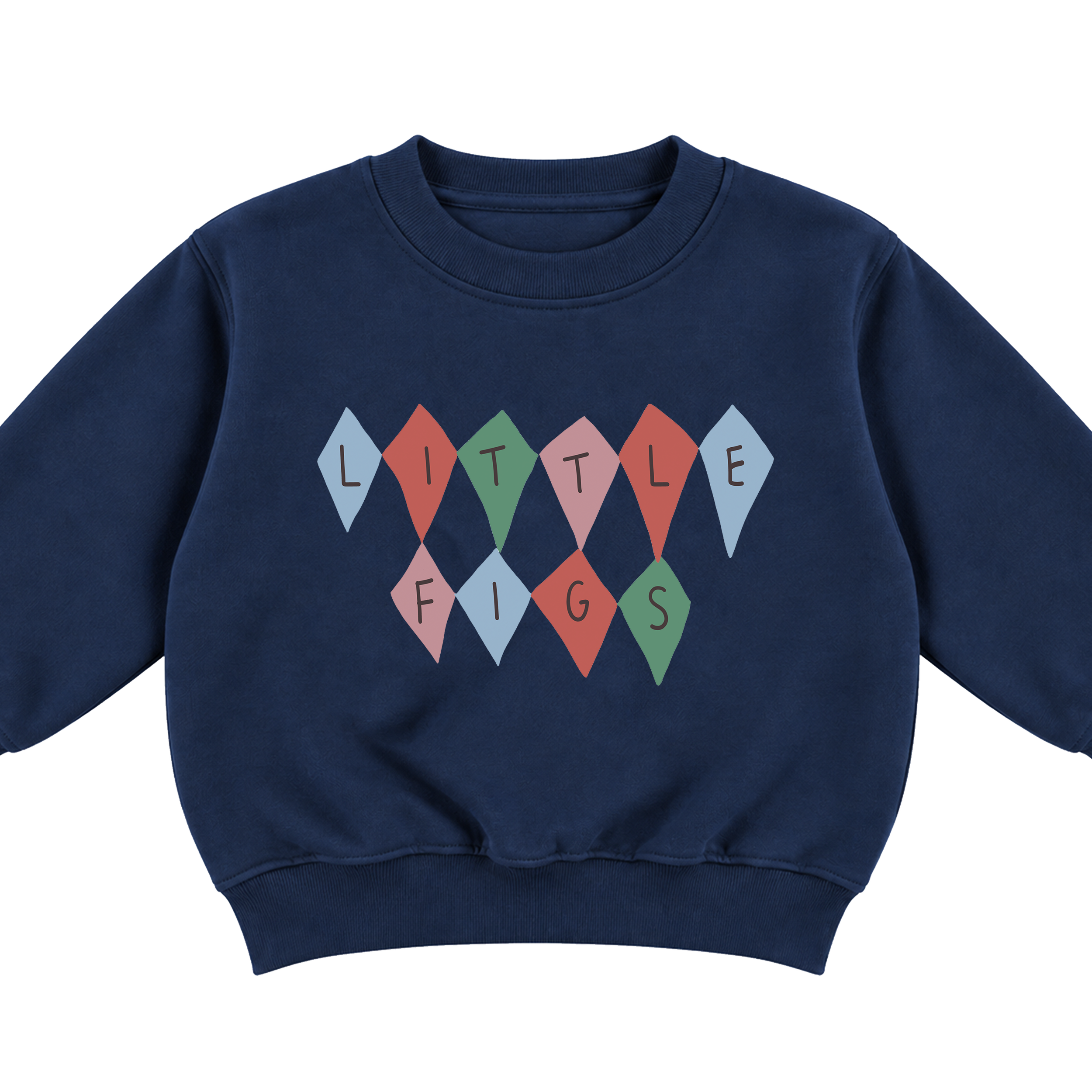 The Little Finn Diamond Navy Sweater