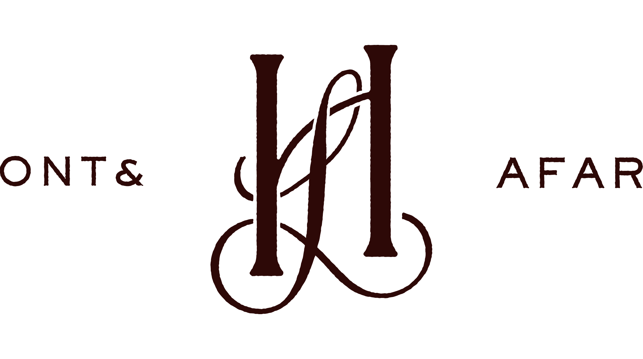 Stylized logo for The Lighthouse Photography with overlapping initials 'L' and 'H', with the words 'ONT. & AFAR' on either side