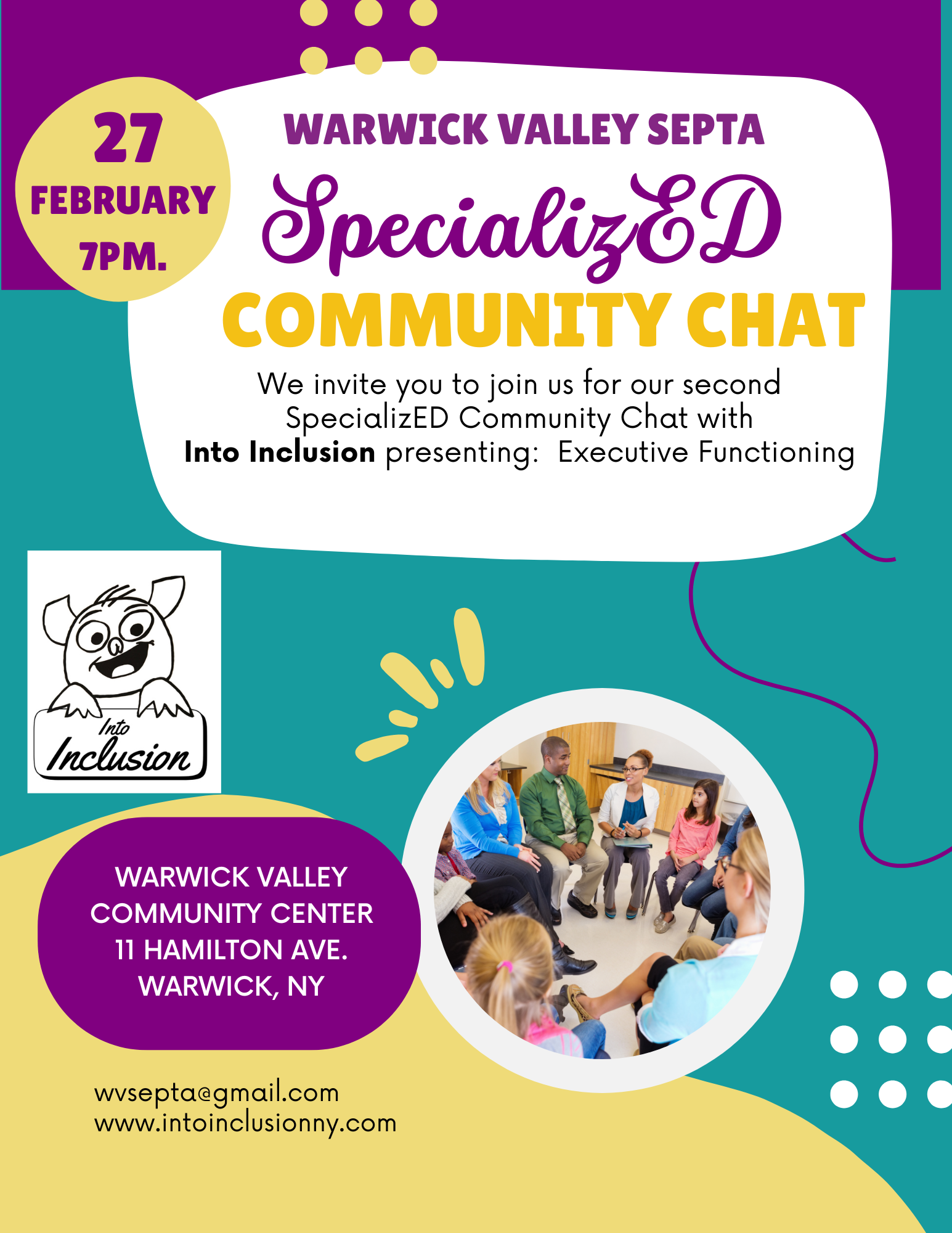 Warwick Valley SEPTA Presentation: "The Invisible Skills: Understanding &amp; Supporting Executive Functioning"