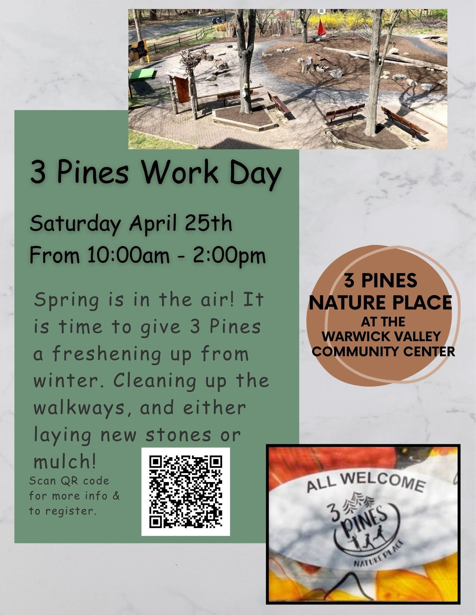 &nbsp;Three Pines Nature Place Clean Up with Playing Together Being Together