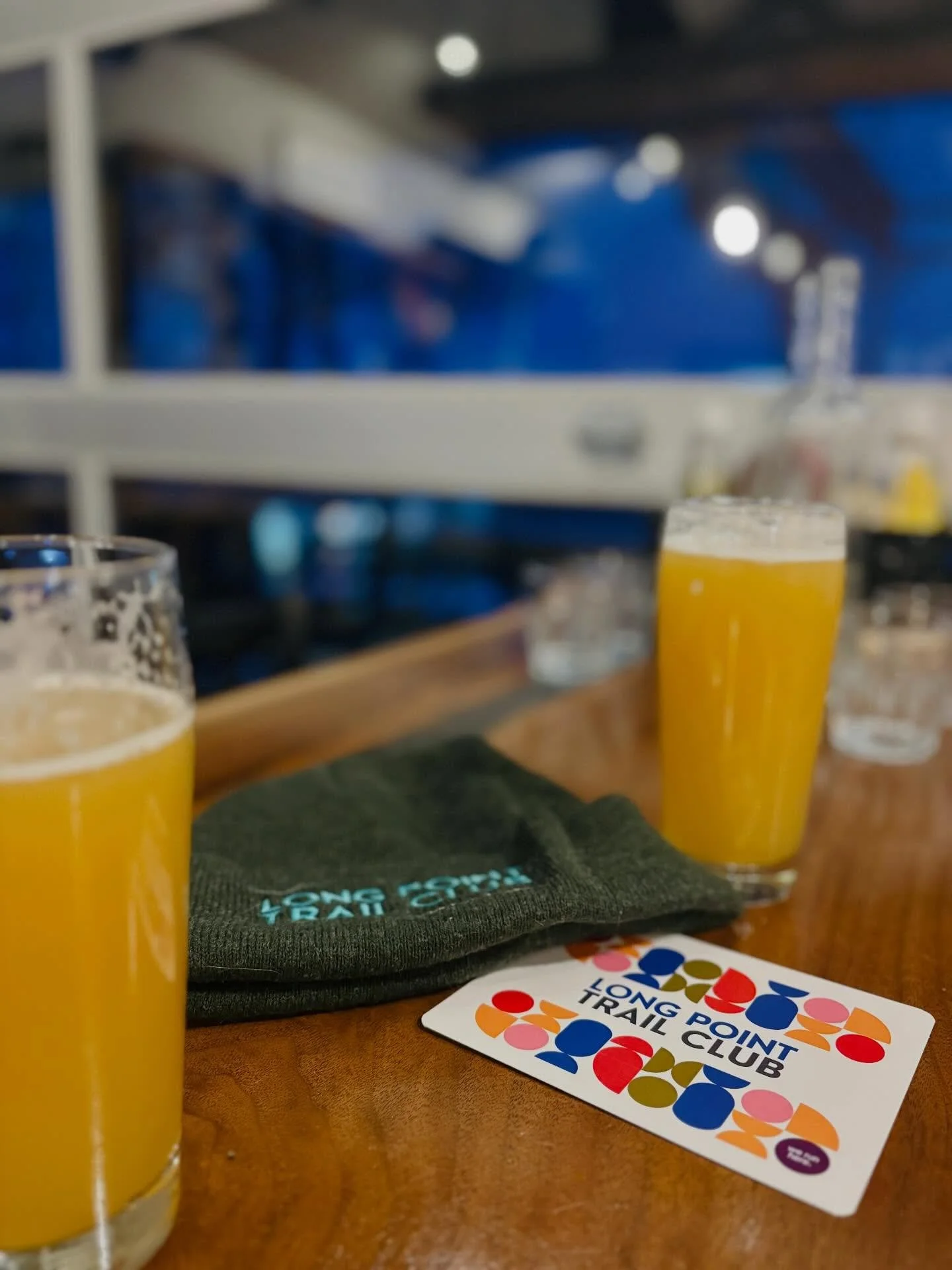 One of the best parts of trail club is the post-run socials paired with excellent views and well-deserved brews. Whether it&rsquo;s a hot cup of coffee or a cold one, @longpointecoadv is the perfect choice for an apres-run refresh and a great opportu