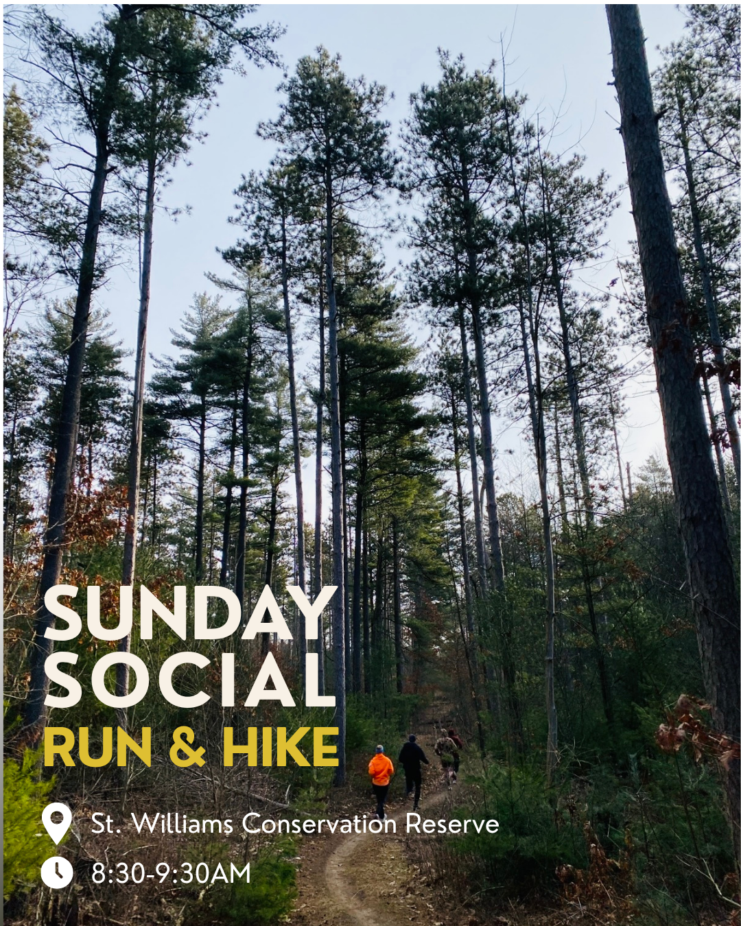 Sunday St. Williams Club Run &amp; Hike