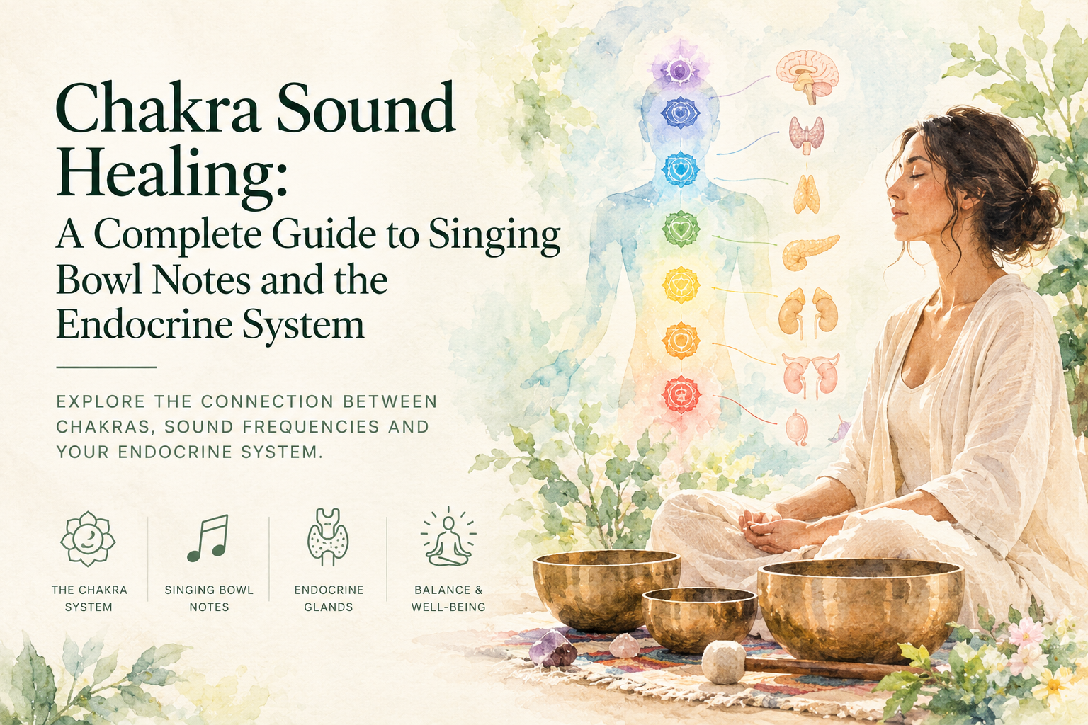 Chakra Sound Healing: A Complete Guide to Singing Bowl Notes and the Endocrine System