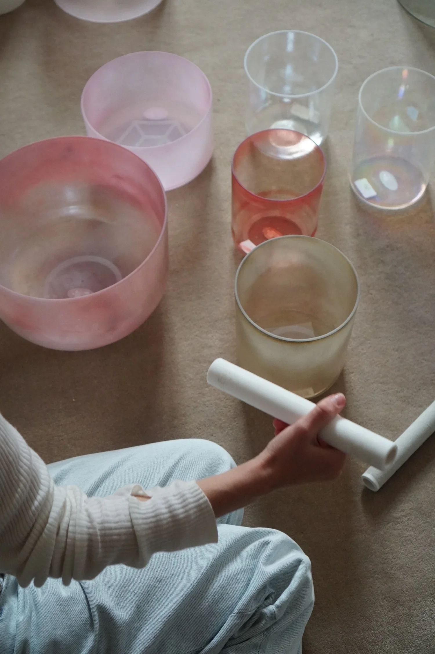 Crystal Tones Alchemy singing bowls sound healing session nervous system regulation NYC