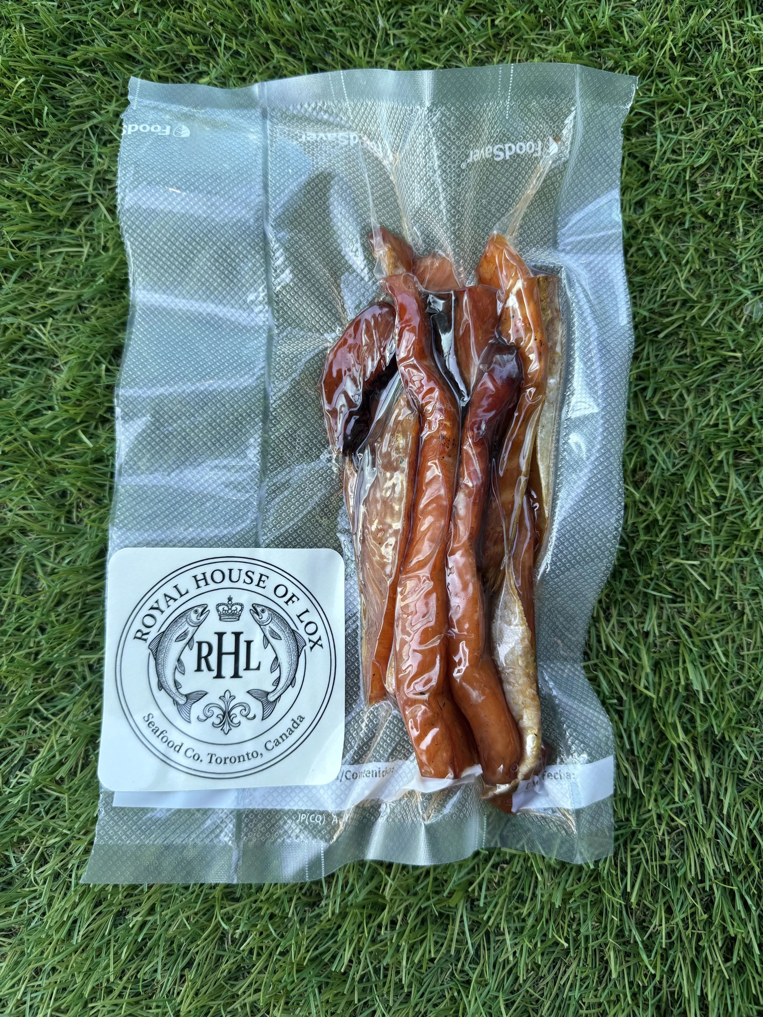 Candied Smoked Maple Salmon Strips