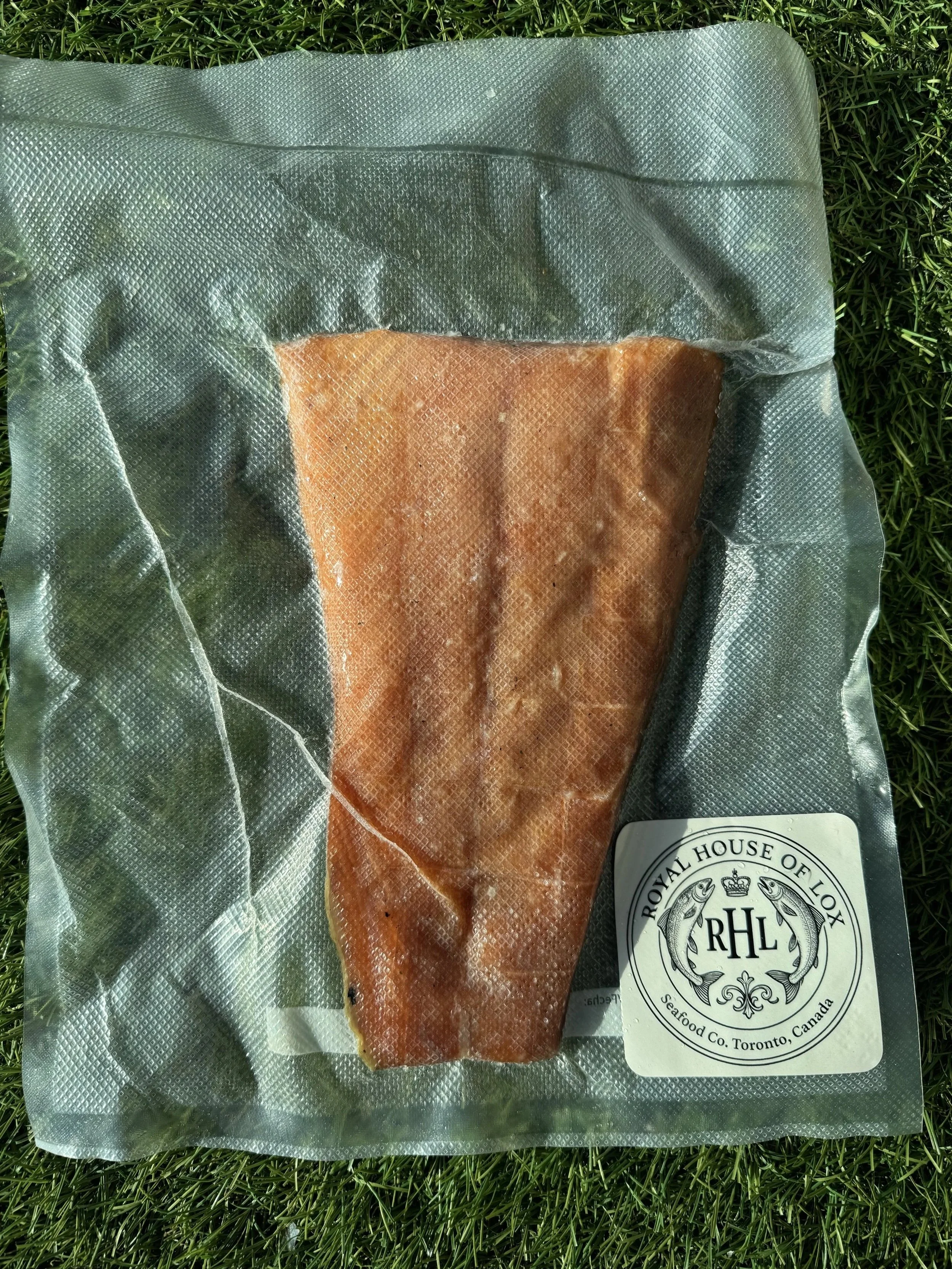 Candied Smoked Salmon Steak