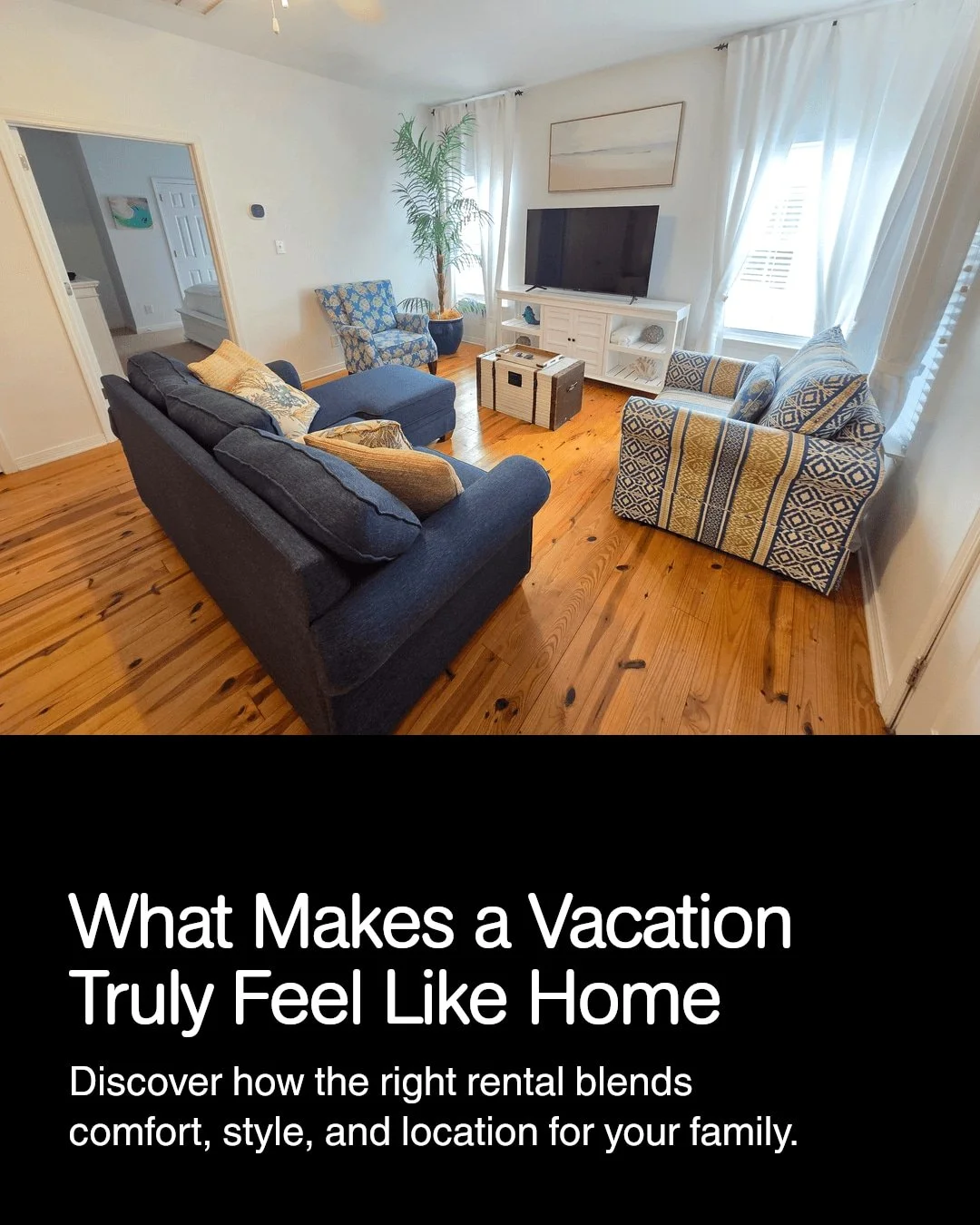 Looking for the perfect family vacation rental? Here's how to choose one that balances style, comfort, and convenience:

&bull; Spacious, cozy interiors that feel like home
&bull; Thoughtful amenities for kids and adults alike
&bull; Prime locations 
