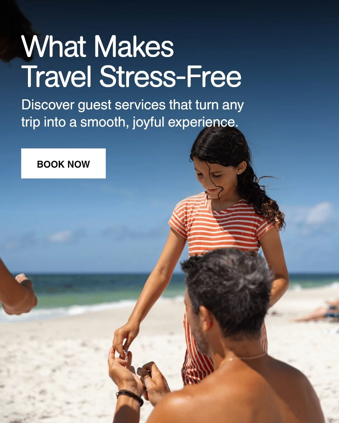 What makes travel stress-free for you?

Find personalized guest services designed to make every stay smooth and joyful, whether you're traveling with family or exploring solo. Enjoy comfort, convenience, and a warm welcome every step of the way.

Rea