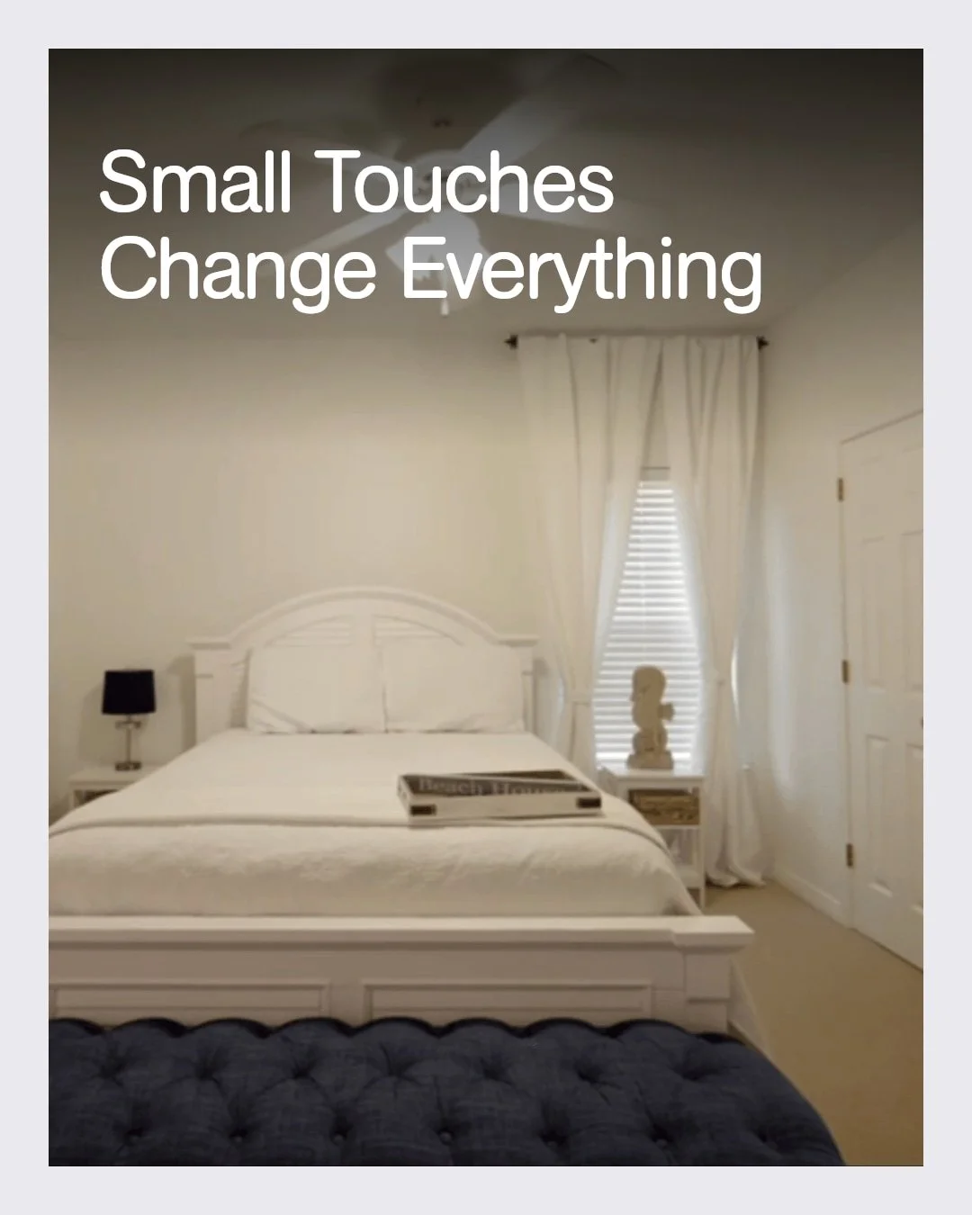 The small touches make all the difference when settling into your vacation home.

From a welcome basket with local treats to soft, cozy linens, these details help you relax faster and enjoy every moment.

Your getaway should feel easy and warm, like 