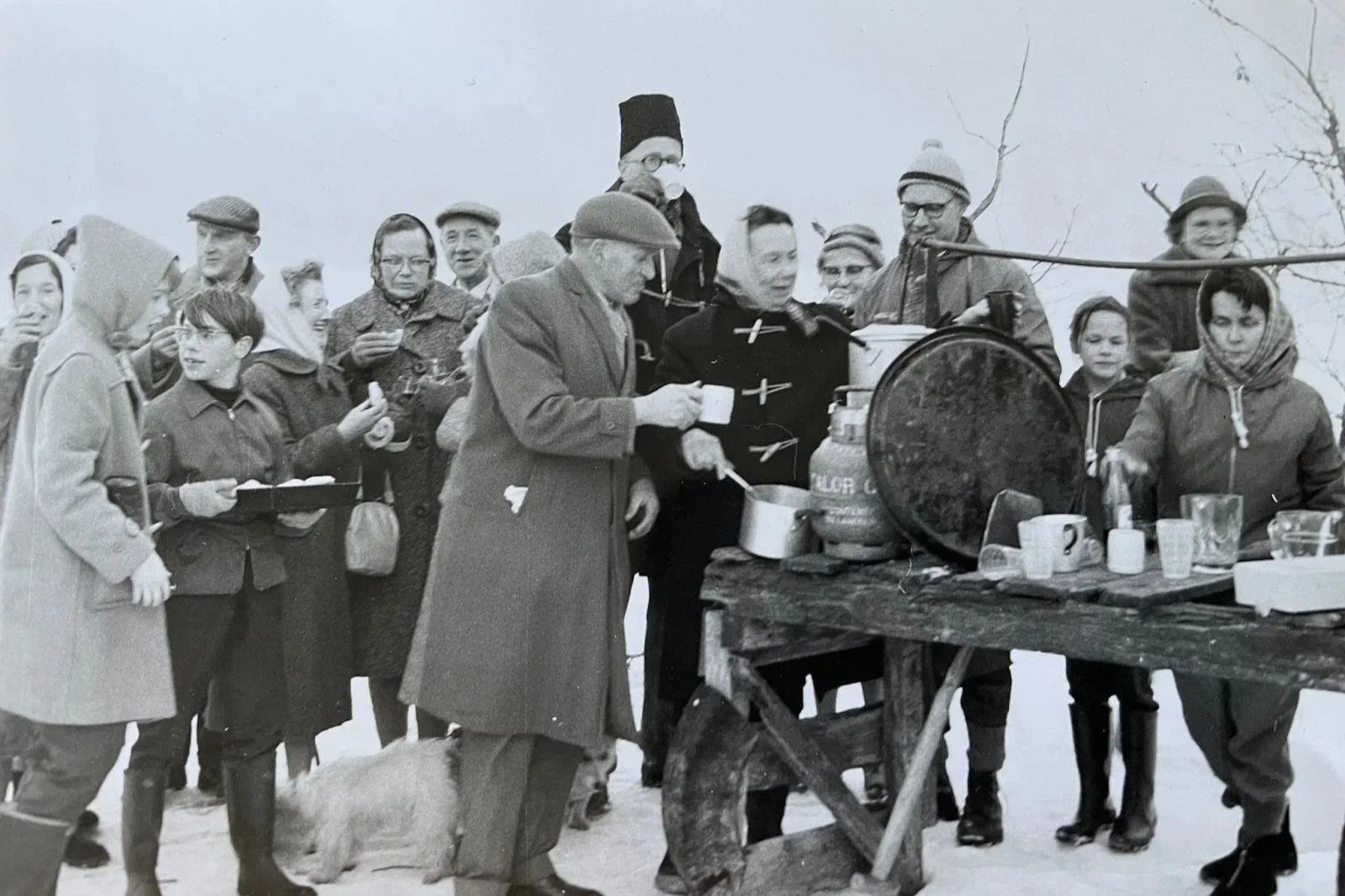 Soup kitchen during the Big Freeze
