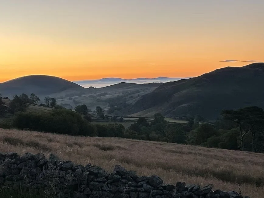 Sunset over the High Street above Ullswater