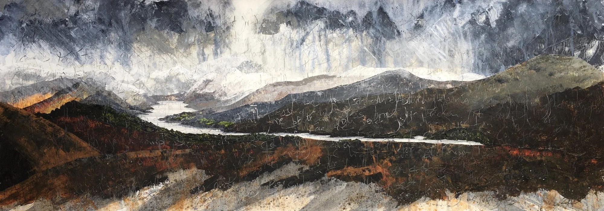 Painting by Askham Fell of sweeping views from Askham Fell