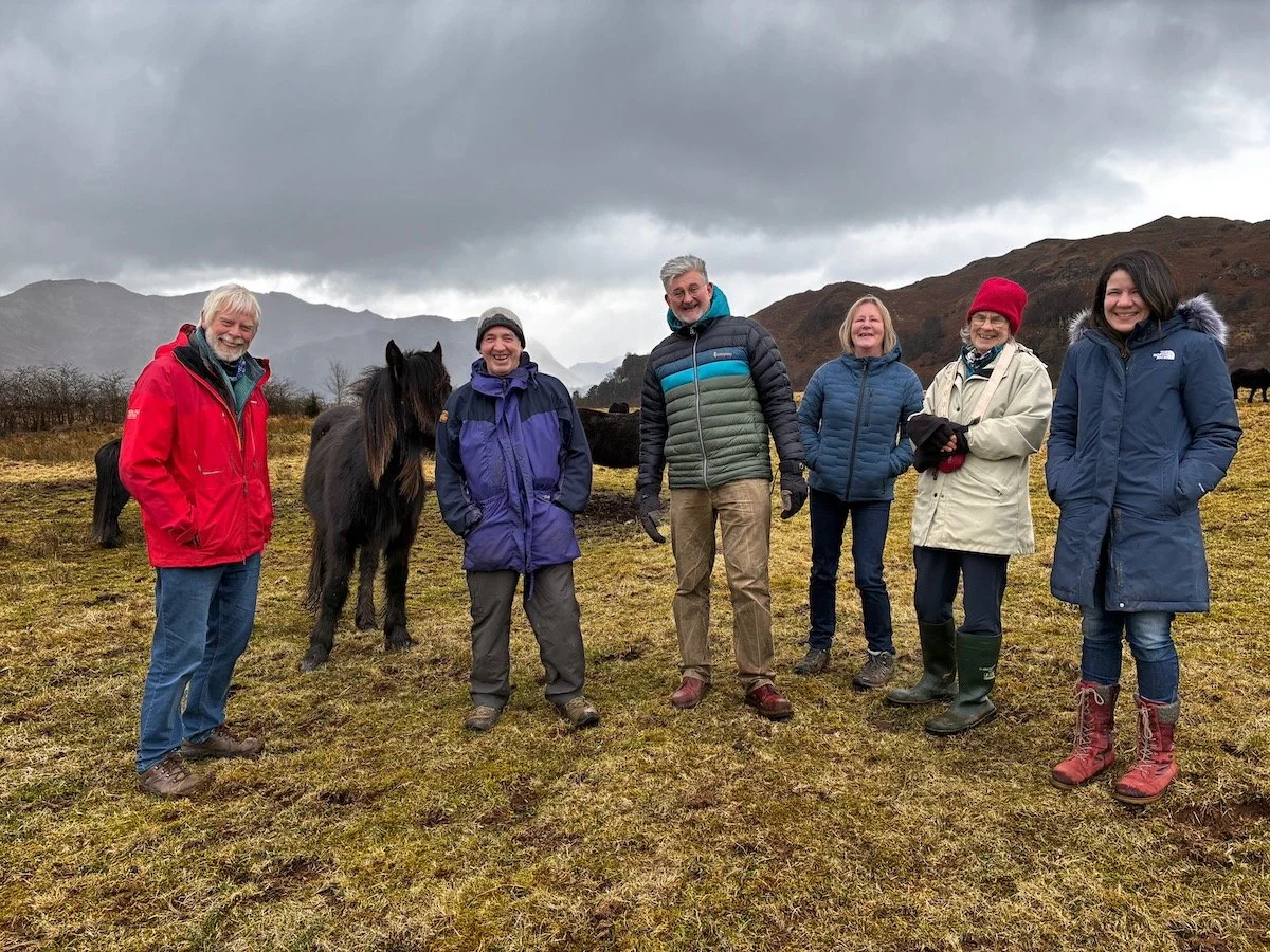 FOUW trustees and volunteers meeting beside Ullswater