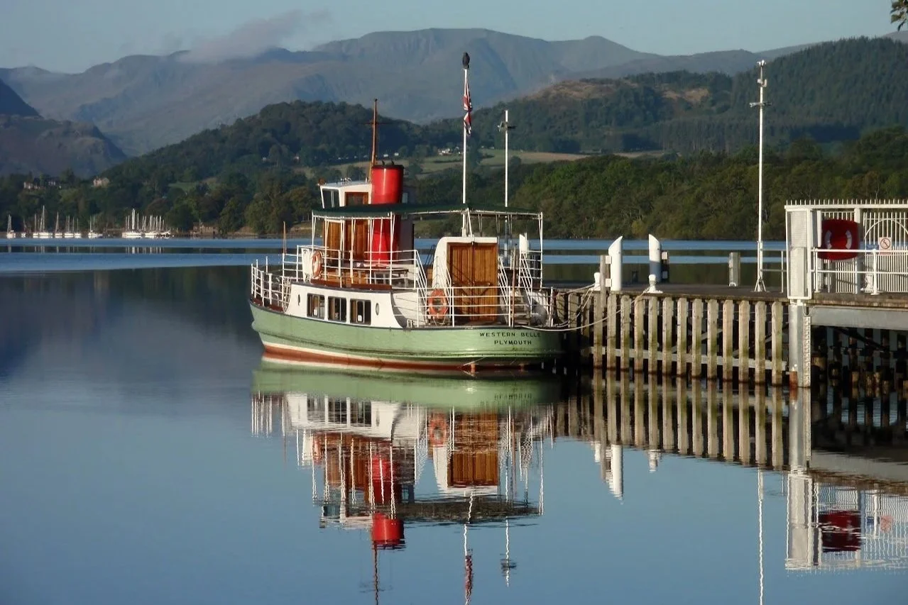 Photograph of the steamer "Western Belle" at Pooley Bridge by Jane Firth