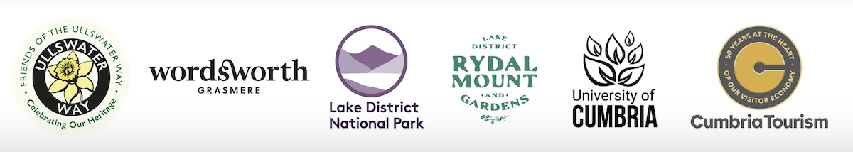 Logos of collaborators on the Wordsworth Way