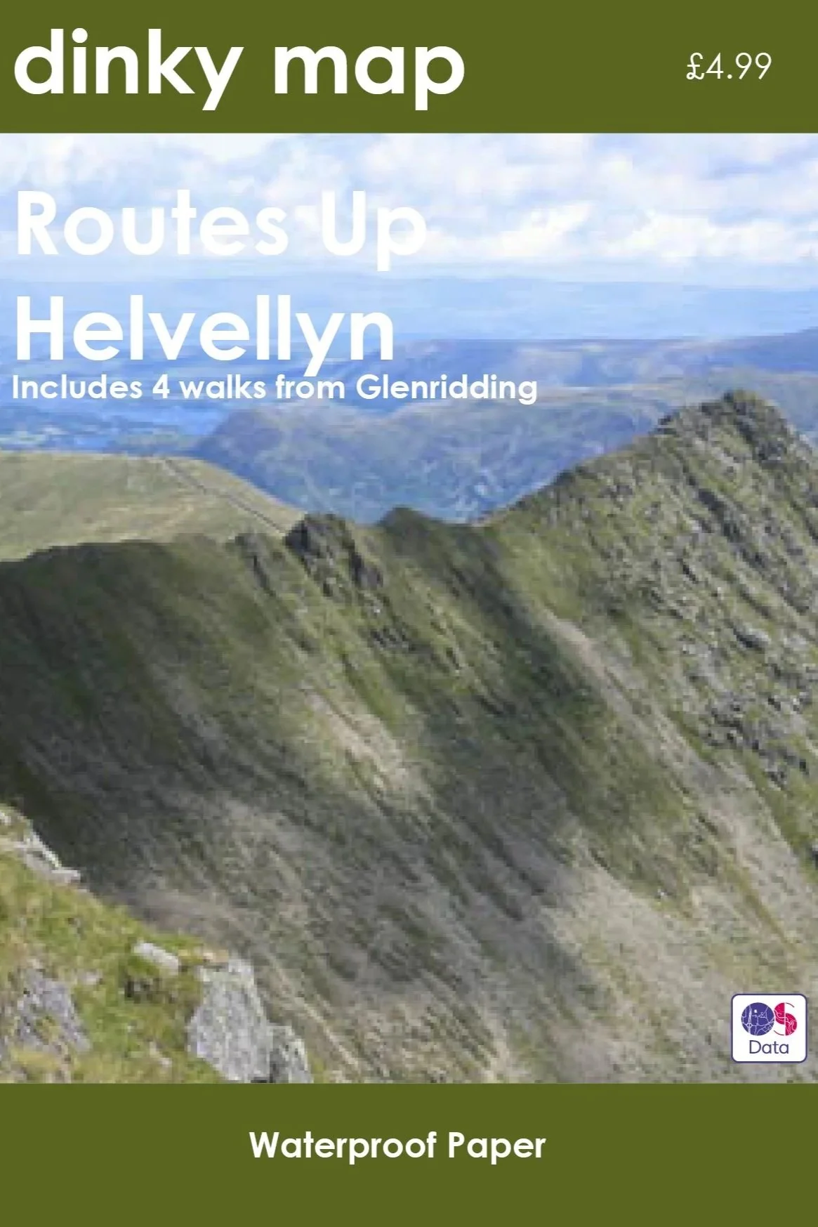 dinky map: Routes up Hellvellyn