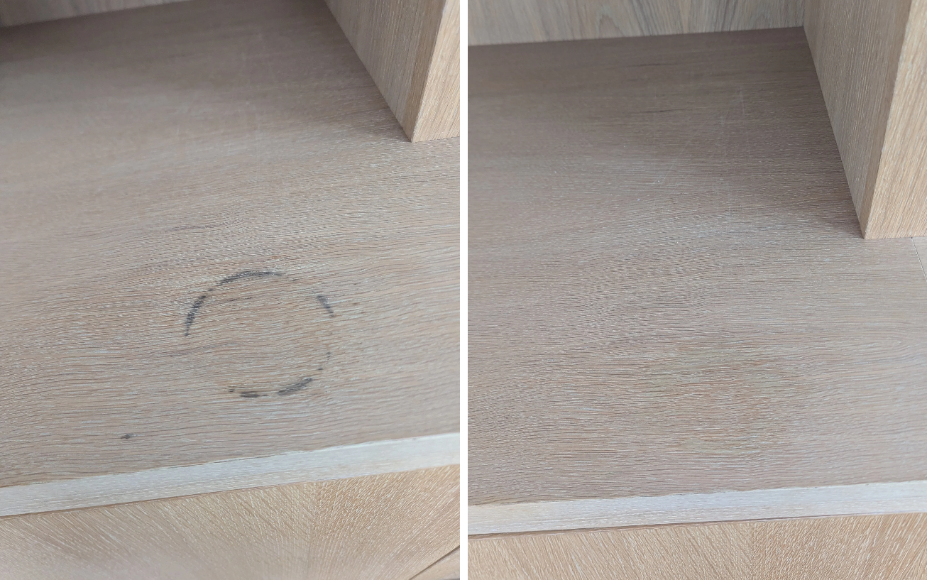 Hardwood water ring cosmetic repair - London