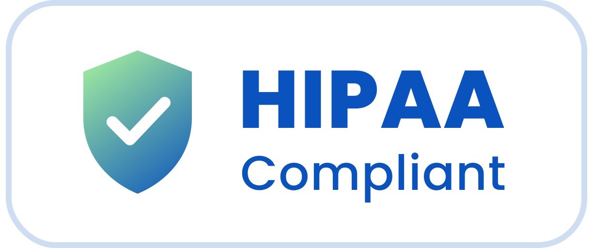 HIPAA compliant badge for StreamCase AI medical chronology software