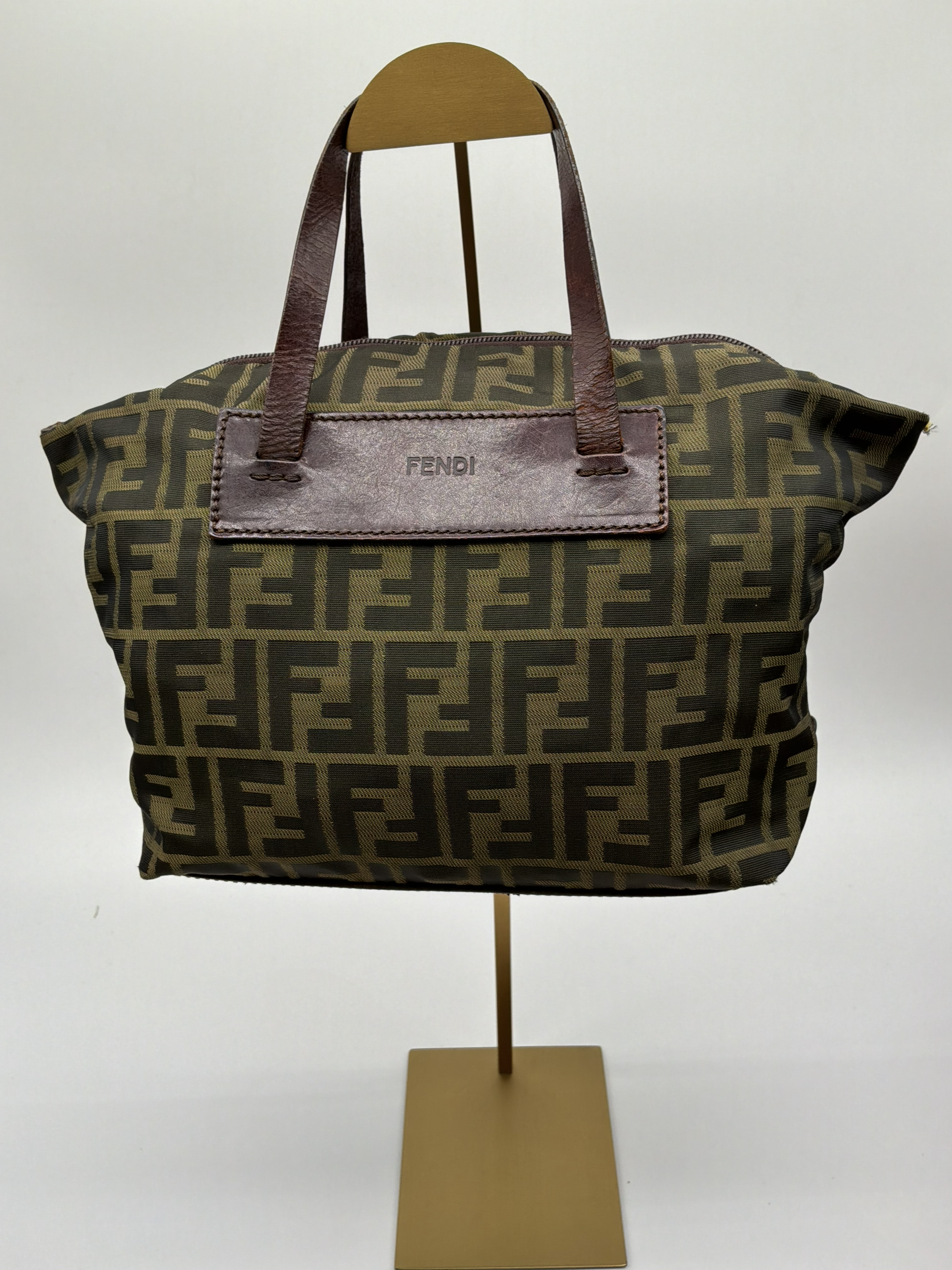 Fendi Zucca Canvas Tote Bag – Brown FF Monogram