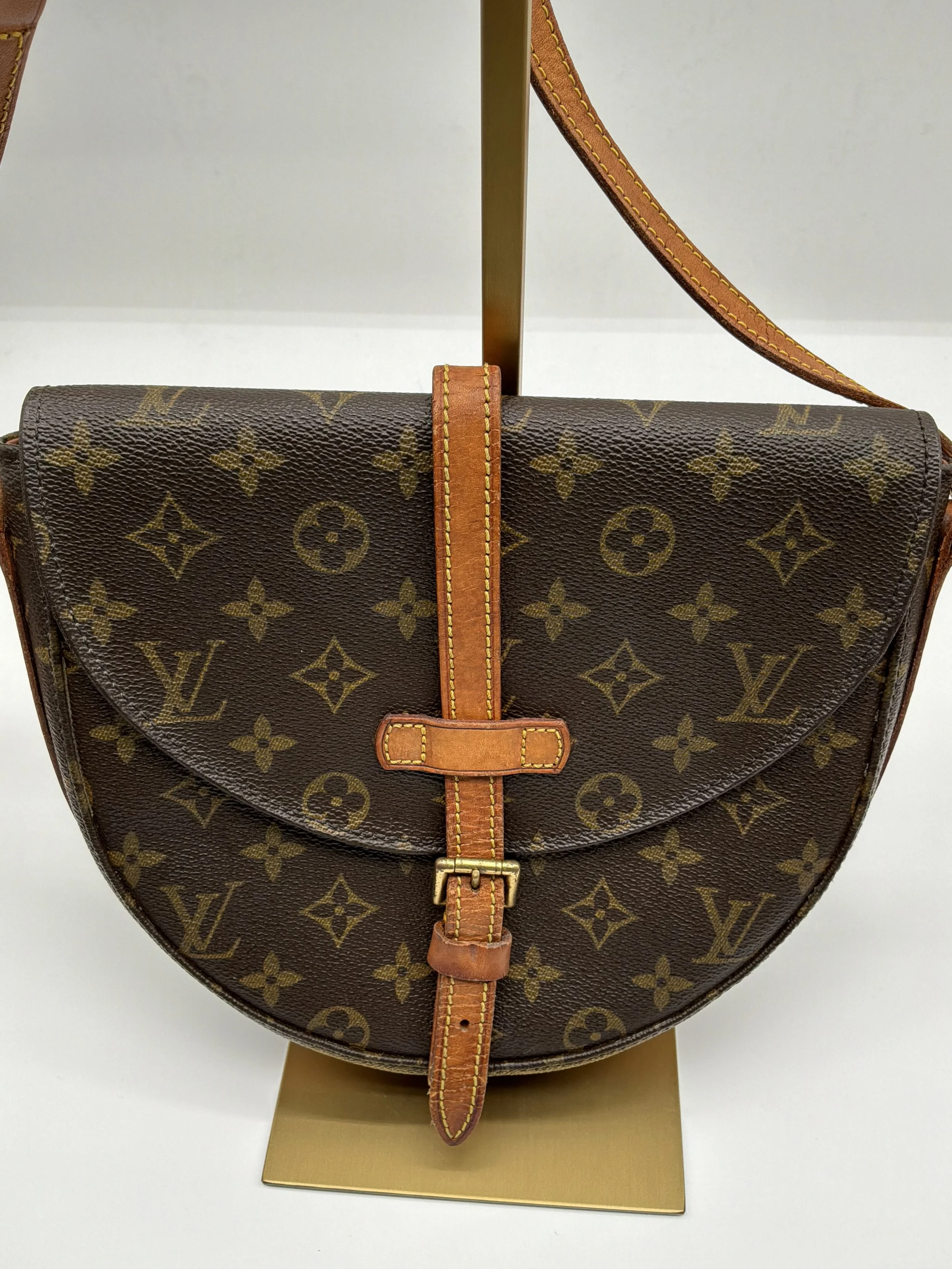 Louis Vuitton Chantilly PM Monogram Crossbody Saddle Bag Vintage