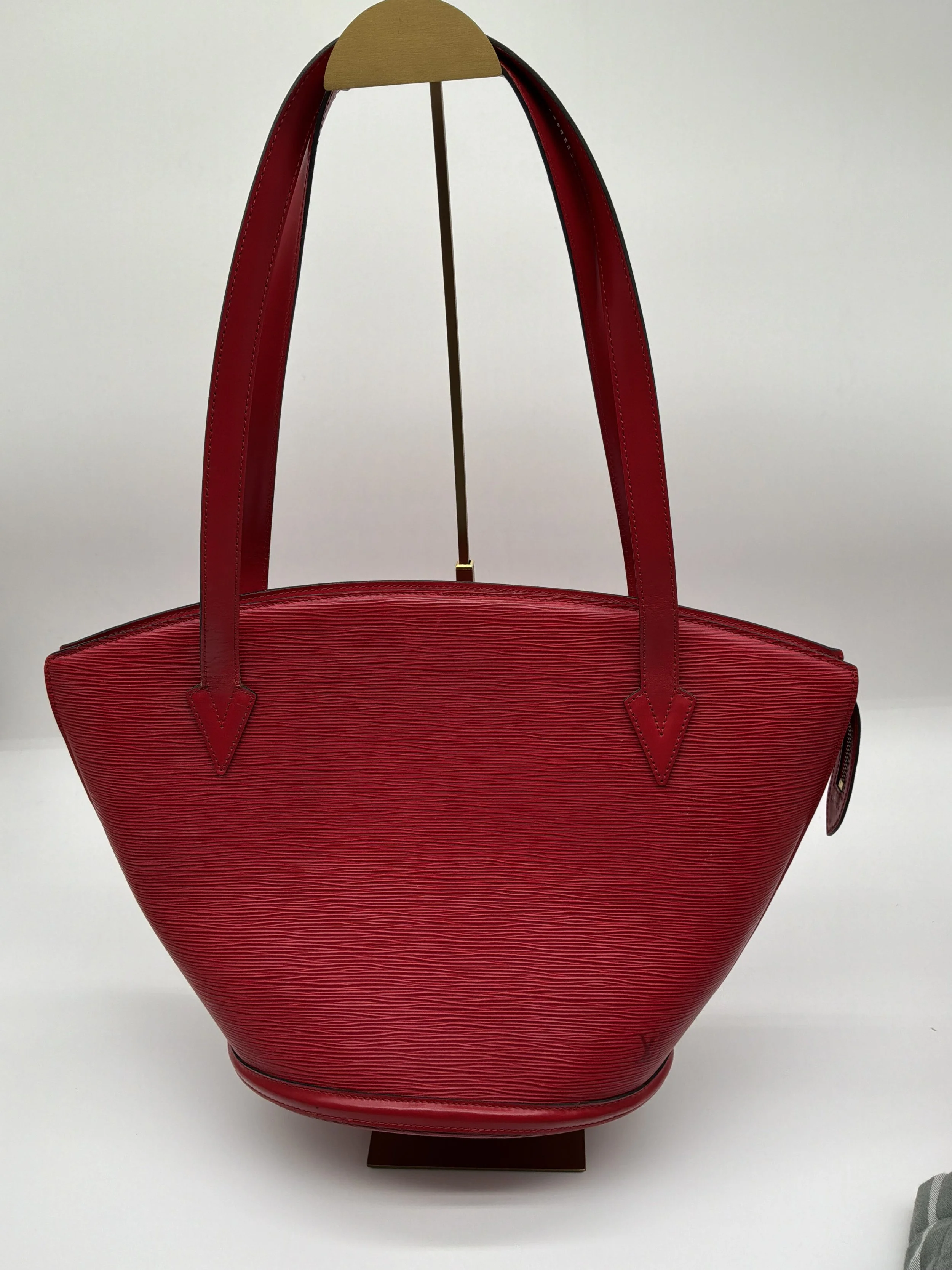 Louis Vuitton Red Epi Leather Saint Jacques GM Tote Shoulder Bag