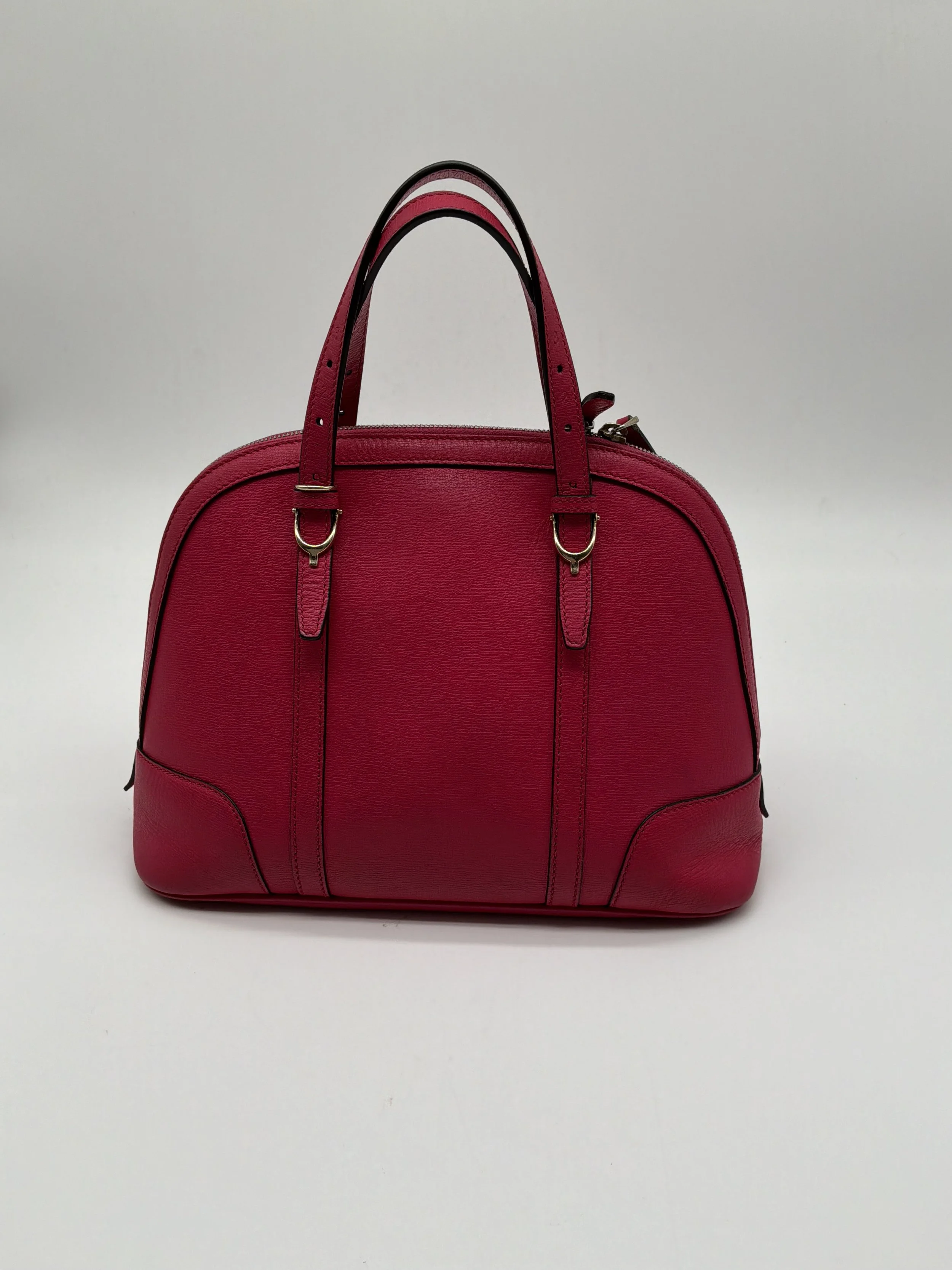 Gucci Bright Diamante Leather Dome Satchel – Pink