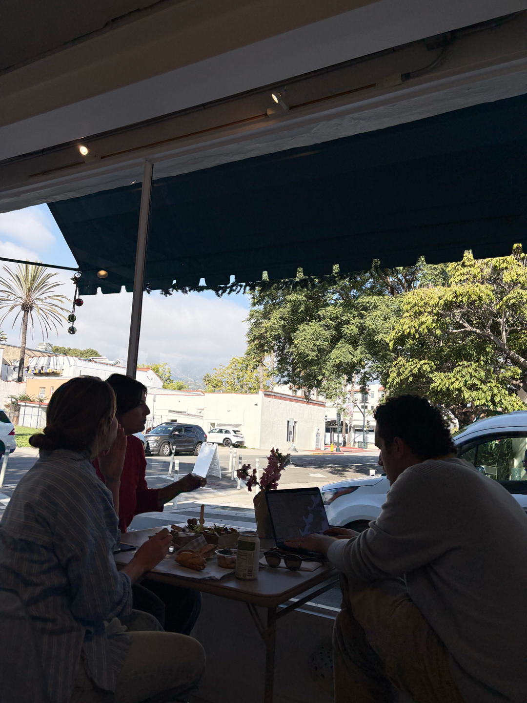 people seating inside eating