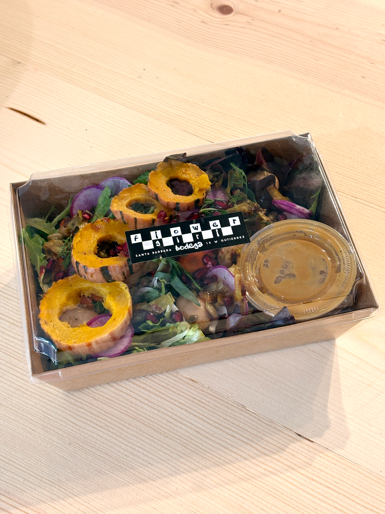 One of rotating salads