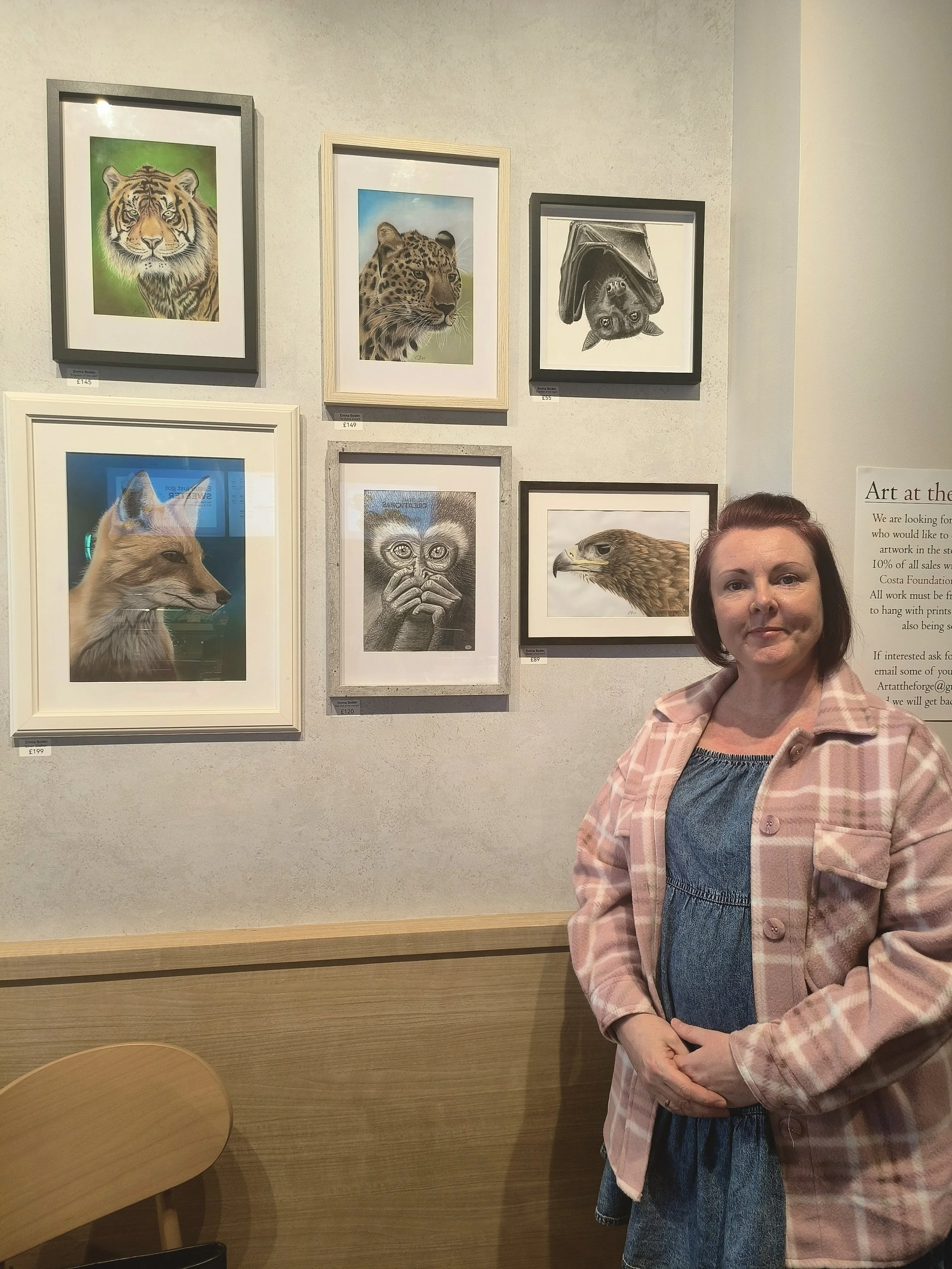 My artwork is up at Costa Coffee!