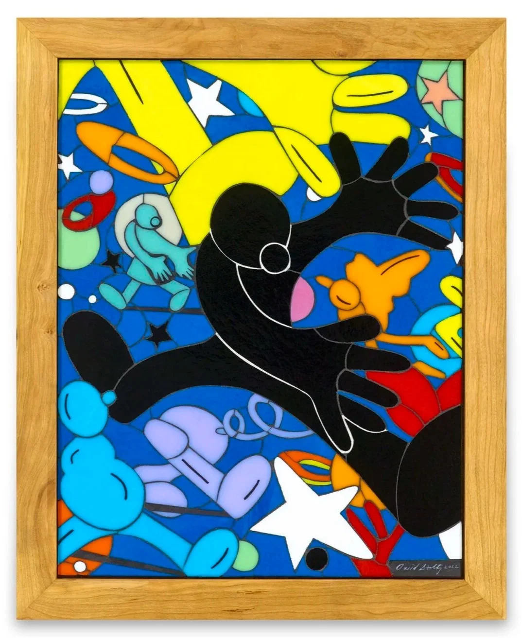 Stepping Out - Glass Mosaic - Collaboration with Chris Jefferies - 12″ x 22″ 2022