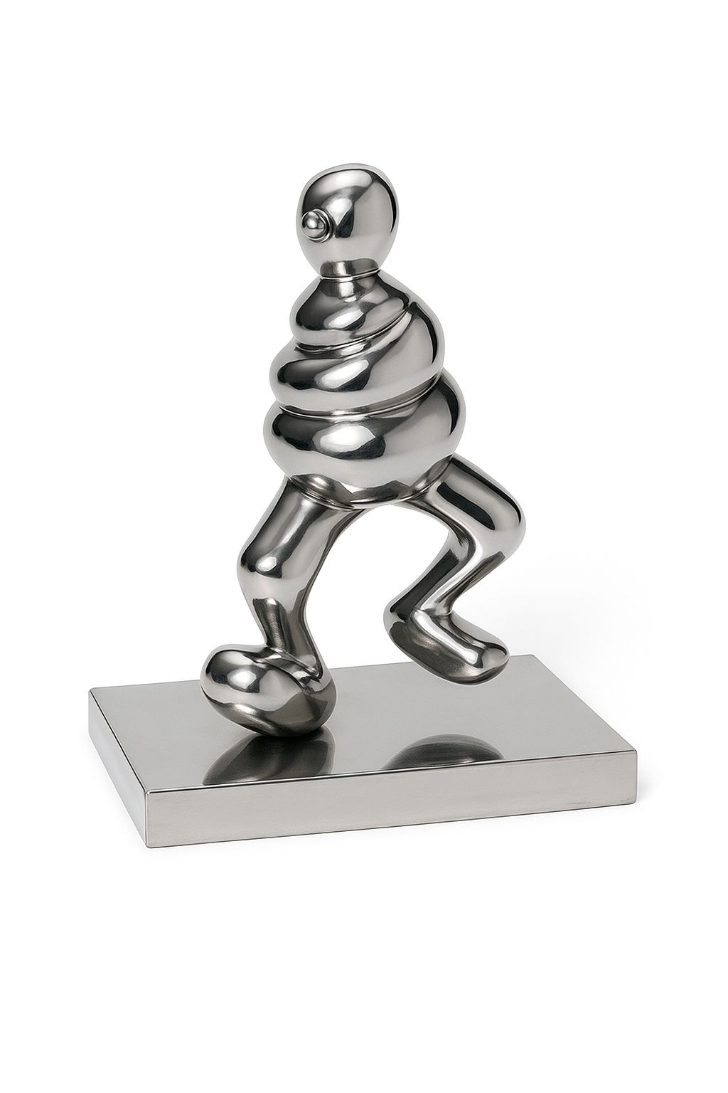 Screwball - Digitally Rendered in High Polish Stainless Steel